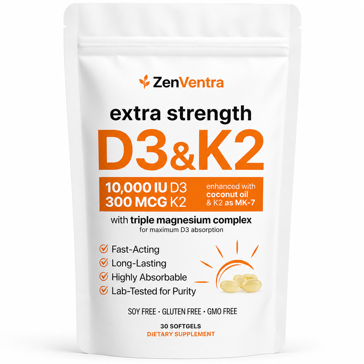ZenVentra™ D3 + K2 Complex