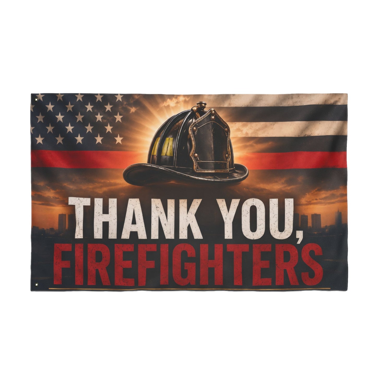 Firefighter Thank You Flag — Double-Sided Tribute Flag