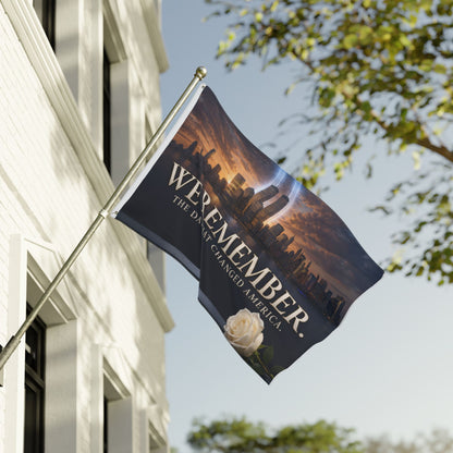We Remember 9/11 Memorial Flag - Double Sided Tribute Garden Banner