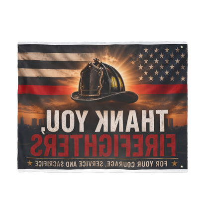 Firefighter Thank You Flag — Double-Sided Tribute Flag