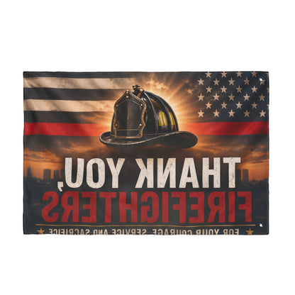 Firefighter Thank You Flag — Double-Sided Tribute Flag