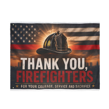 Firefighter Thank You Flag — Double-Sided Tribute Flag