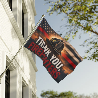 Firefighter Thank You Flag — Double-Sided Tribute Flag
