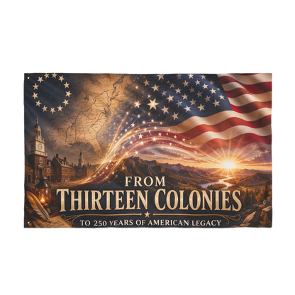 From Thirteen Colonies Double-Sided American Flag — 250 Years of Legacy Outdoor Banner