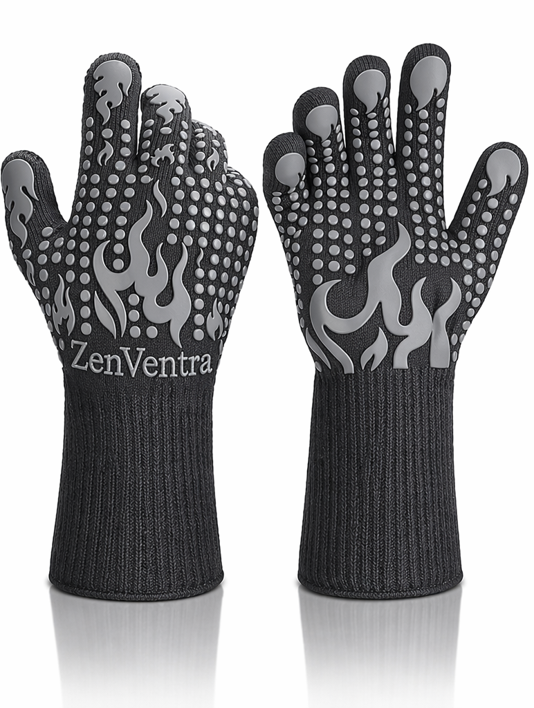ZenVentra Living™ FlameGrip BBQ Gloves