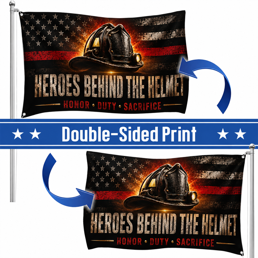 ZenVentra™ Firefighter Thank You Flag — Double-Sided Tribute Flag