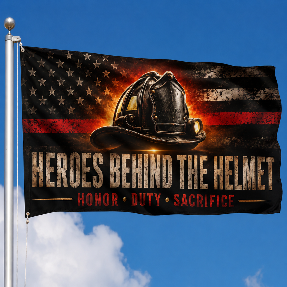 ZenVentra™ Firefighter Thank You Flag — Double-Sided Tribute Flag