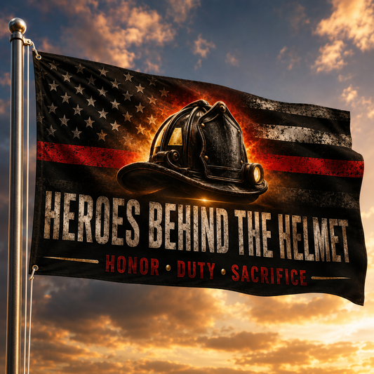 ZenVentra™ Firefighter Thank You Flag — Double-Sided Tribute Flag