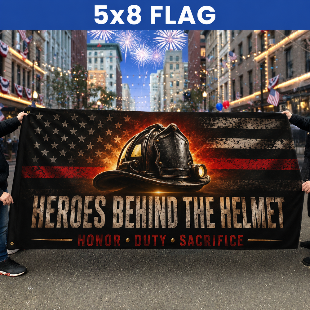 ZenVentra™ Firefighter Thank You Flag — Double-Sided Tribute Flag
