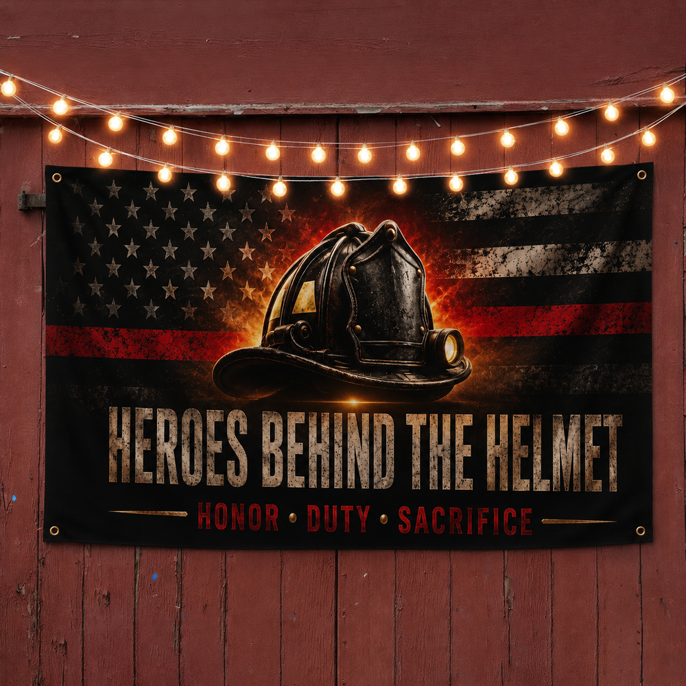 ZenVentra™ Firefighter Thank You Flag — Double-Sided Tribute Flag