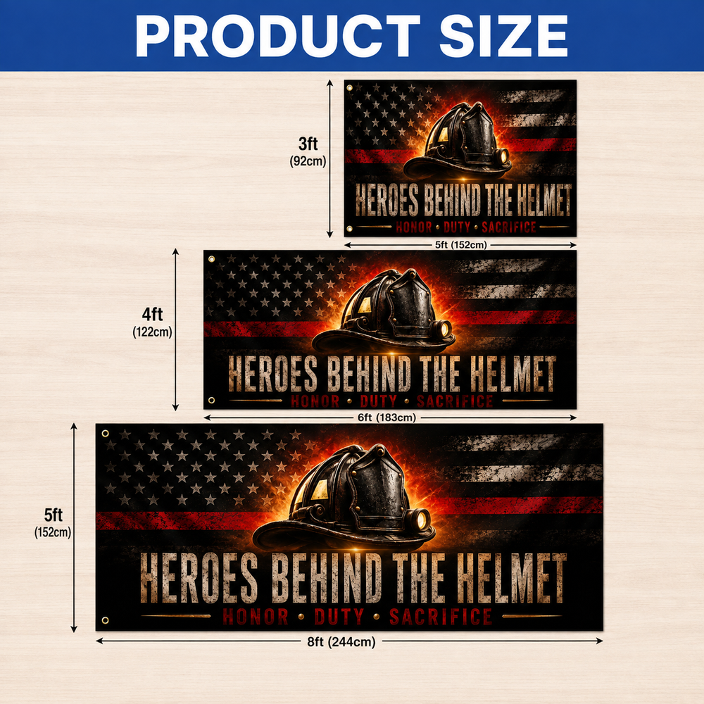 ZenVentra™ Firefighter Thank You Flag — Double-Sided Tribute Flag