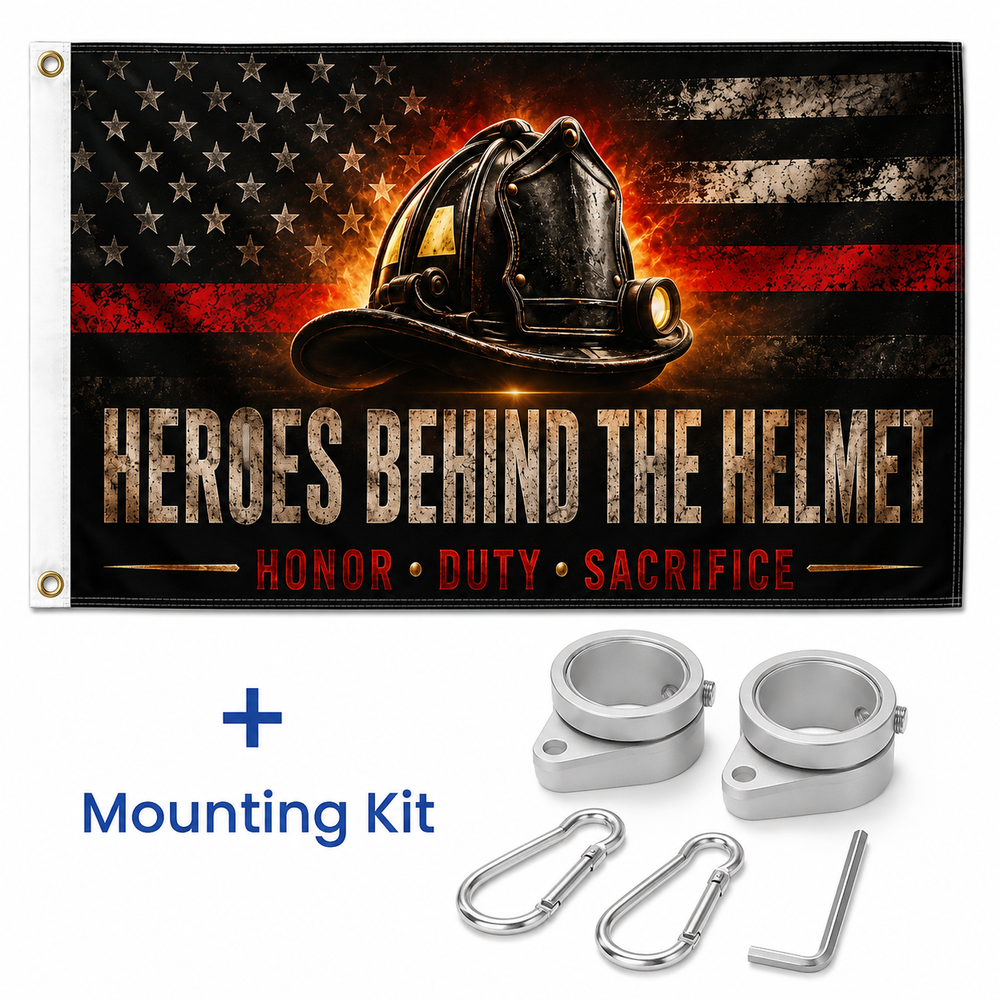 ZenVentra™ Firefighter Thank You Flag — Double-Sided Tribute Flag