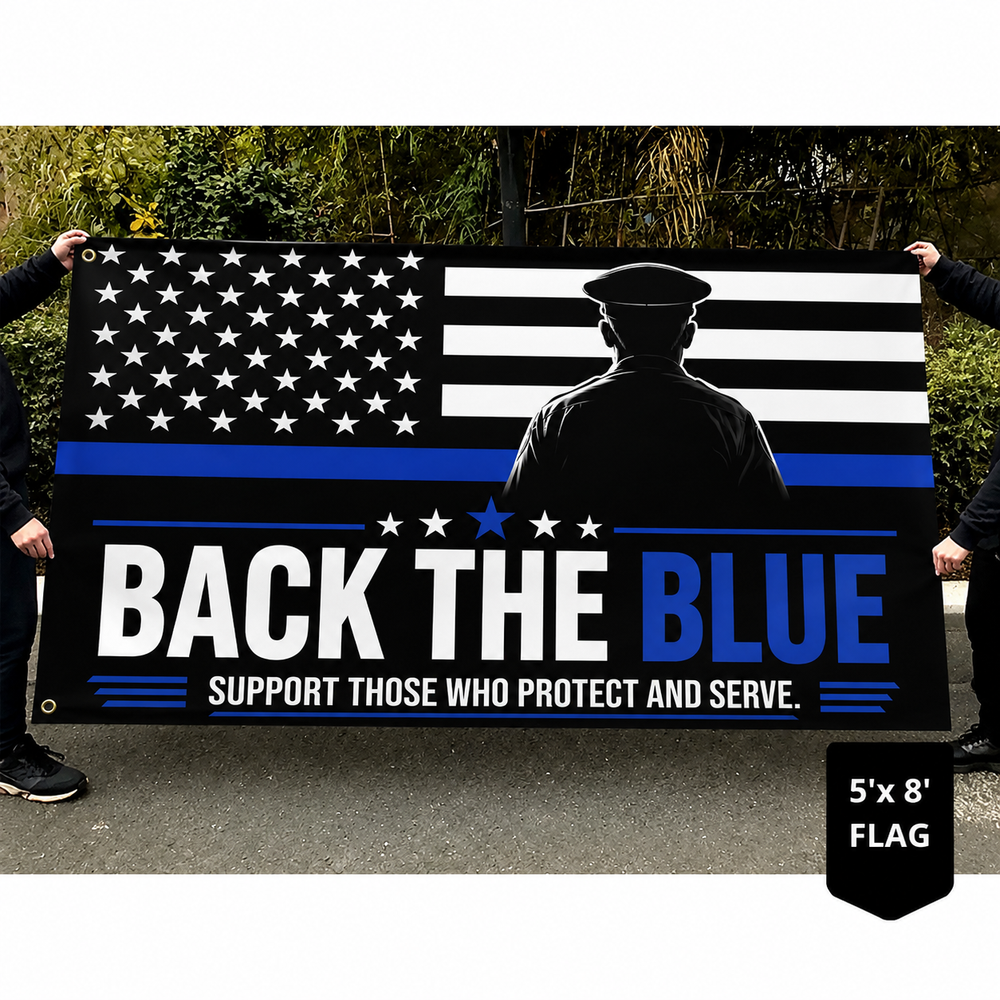 ZenVentra™ Thin Blue Line Police Eagle Flag