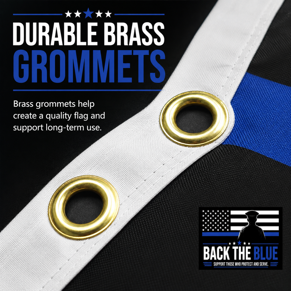 ZenVentra™ Thin Blue Line Police Eagle Flag