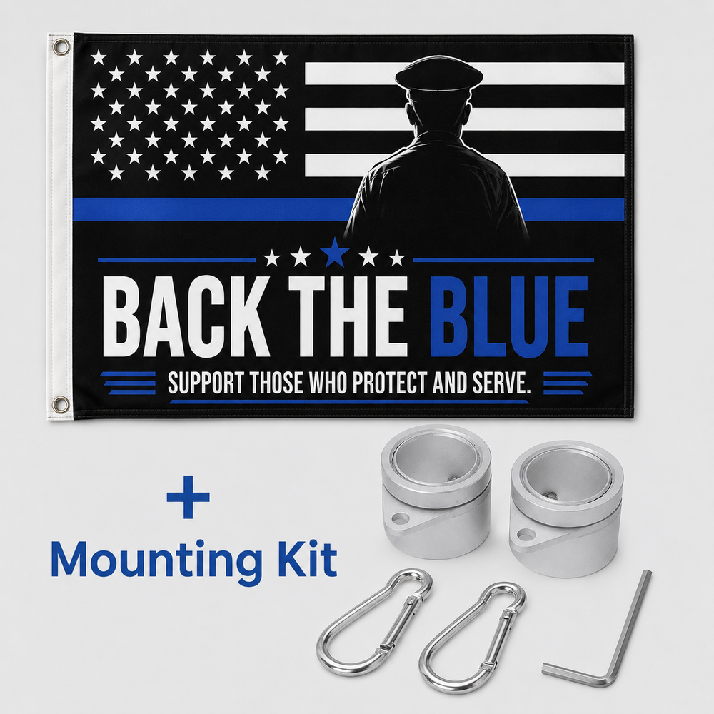 ZenVentra™ Thin Blue Line Police Eagle Flag