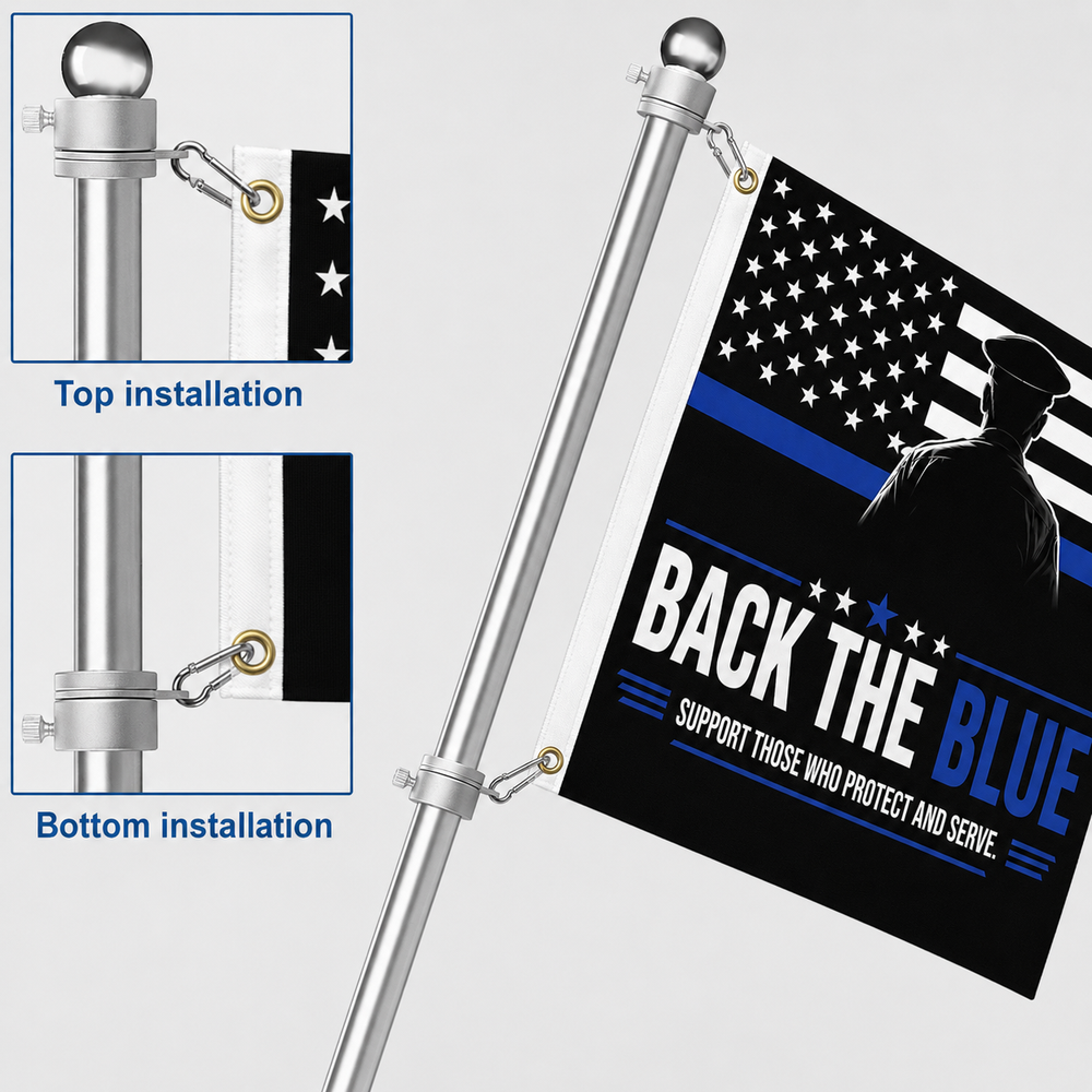 ZenVentra™ Thin Blue Line Police Eagle Flag
