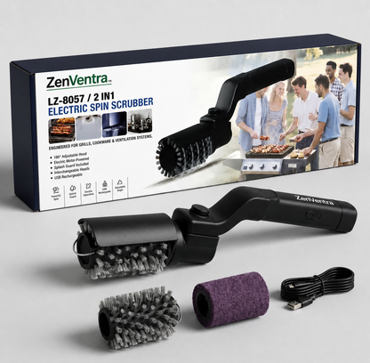 ZenVentra Living™ PowerScrub Grill Brush
