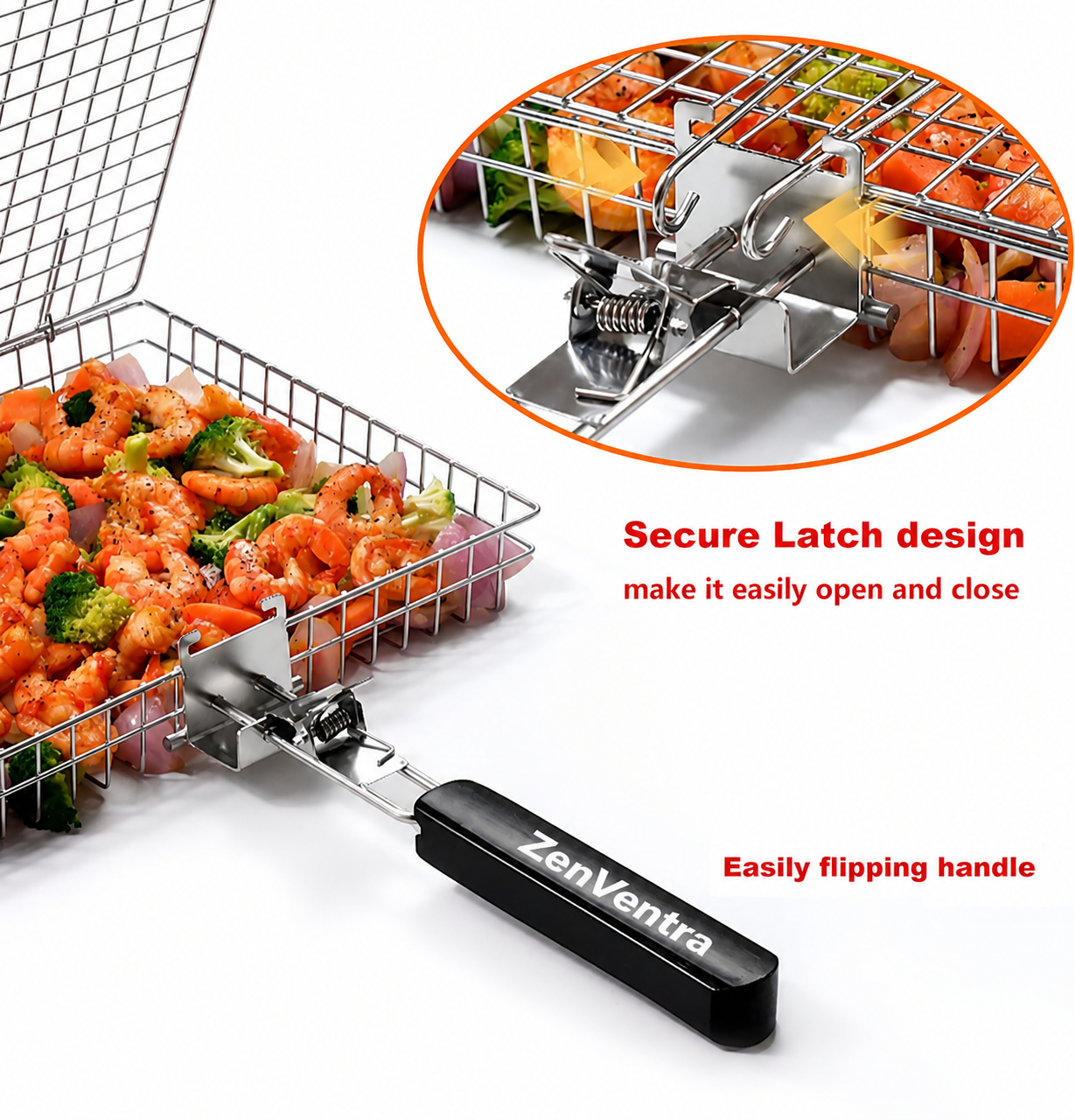 ZenVentra™ BBQ Grill Basket