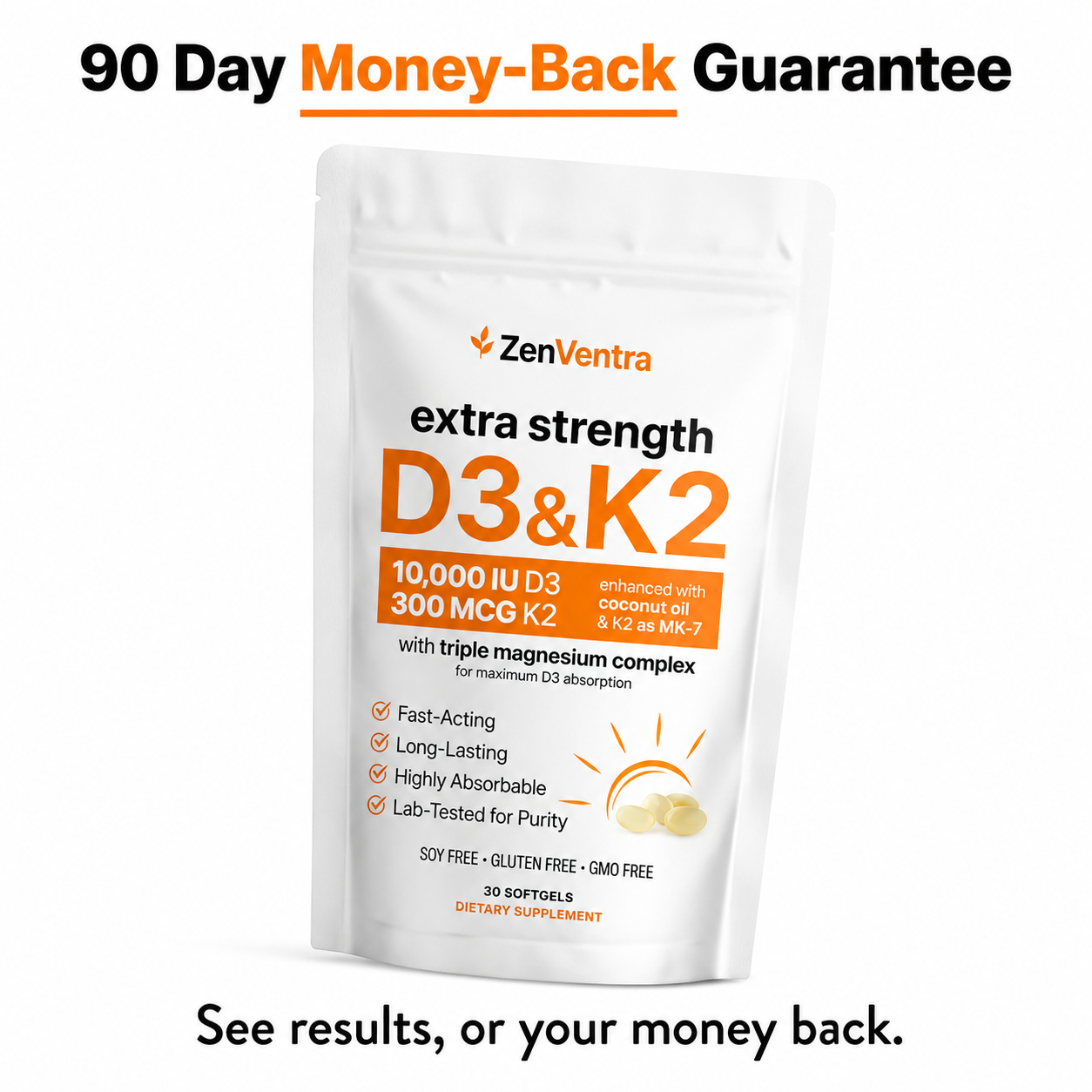 ZenVentra™ D3 + K2 Complex