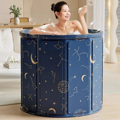 ZenVentra Portable Soaking Tub - Foldable Adult Spa Bath