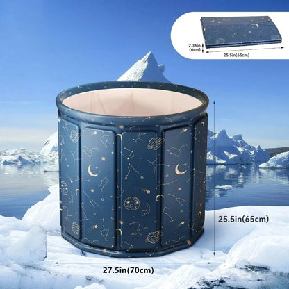 ZenVentra Portable Soaking Tub - Foldable Adult Spa Bath